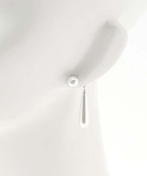 BEAUTY&YOUTH UNITED ARROWS(ビューティーアンドユースユナイテッドアローズ)の「ロング ドロップパーツ ピアス(ピアス(両耳用)・レディース・ホワイト/ブラック・FREE)」の9枚目の写真