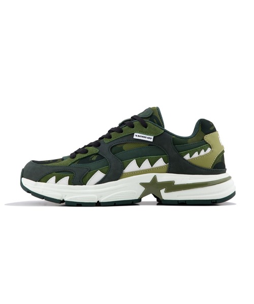 A BATHING APE（アベイシングエイプ）の「BAPE SHARK STA #1（スニーカー・メンズ・ホワイト/グリーン/ブラック・8/7/10/8.5/9/9.5/11/12/13）」の15枚目の写真