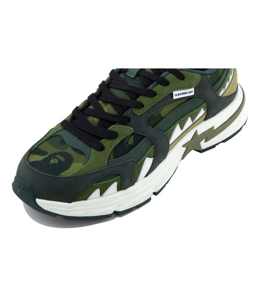 A BATHING APE（アベイシングエイプ）の「BAPE SHARK STA #1（スニーカー・メンズ・ホワイト/グリーン/ブラック・8/7/10/8.5/9/9.5/11/12/13）」の9枚目の写真