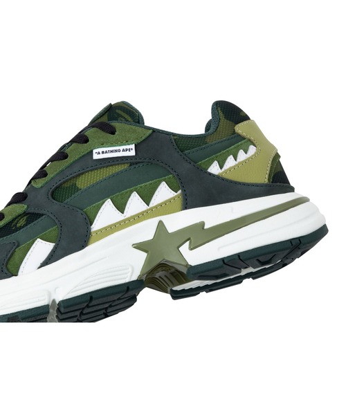 A BATHING APE（アベイシングエイプ）の「BAPE SHARK STA #1（スニーカー・メンズ・ホワイト/グリーン/ブラック・8/7/10/8.5/9/9.5/11/12/13）」の12枚目の写真