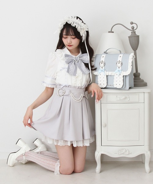 DearMyLove(ディアマイラブ)の「はしごレースリボンフリルブラウス(シャツ/ブラウス・レディース・ホワイト×ブラック/ベビーピンク/ブルーグレー/ピンク系その他/ブラック・MEDIUM/LARGE/LL/3L)」の19枚目の写真