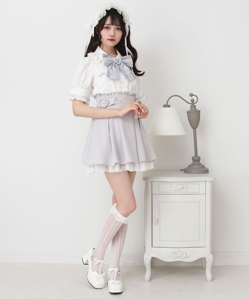 DearMyLove(ディアマイラブ)の「はしごレースリボンフリルブラウス(シャツ/ブラウス・レディース・ホワイト×ブラック/ベビーピンク/ブルーグレー/ピンク系その他/ブラック・MEDIUM/LARGE/LL/3L)」の20枚目の写真