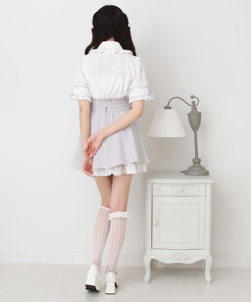 DearMyLove(ディアマイラブ)の「はしごレースリボンフリルブラウス(シャツ/ブラウス・レディース・ホワイト×ブラック/ベビーピンク/ブルーグレー/ピンク系その他/ブラック・MEDIUM/LARGE/LL/3L)」の21枚目の写真