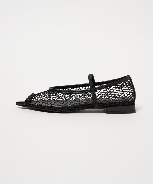 SY UNITED ARROWS（シーユナイテッドアローズ）の「＜SY＞フィッシュネットピープフラット15●↑（パンプス・レディース・シルバー/ブラック・22cm/22.5cm/23cm/23.5cm/24cm/24.5cm/25cm）」の2枚目の写真