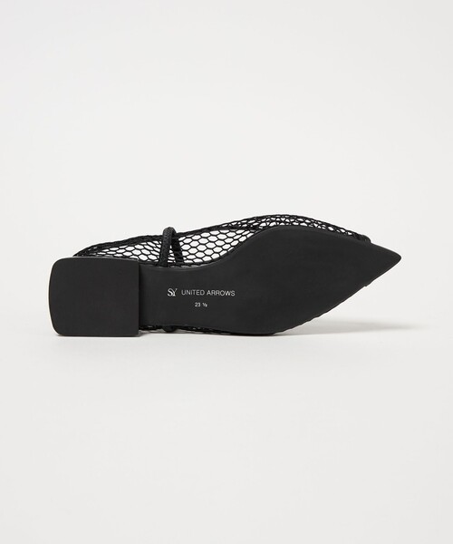 SY UNITED ARROWS（シーユナイテッドアローズ）の「＜SY＞フィッシュネットピープフラット15●↑（パンプス・レディース・シルバー/ブラック・22cm/22.5cm/23cm/23.5cm/24cm/24.5cm/25cm）」の7枚目の写真