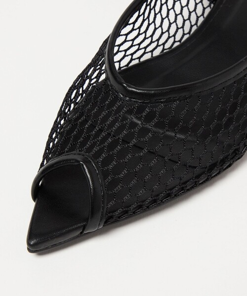 SY UNITED ARROWS（シーユナイテッドアローズ）の「＜SY＞フィッシュネットピープフラット15●↑（パンプス・レディース・シルバー/ブラック・22cm/22.5cm/23cm/23.5cm/24cm/24.5cm/25cm）」の9枚目の写真
