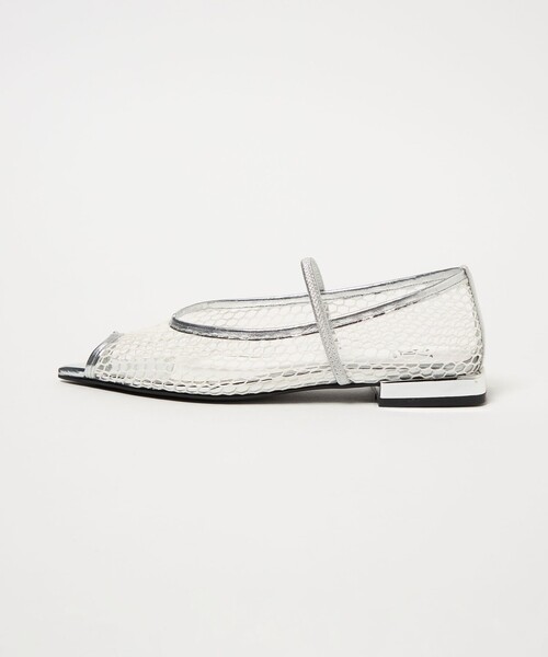 SY UNITED ARROWS（シーユナイテッドアローズ）の「＜SY＞フィッシュネットピープフラット15●↑（パンプス・レディース・シルバー/ブラック・22cm/22.5cm/23cm/23.5cm/24cm/24.5cm/25cm）」の12枚目の写真