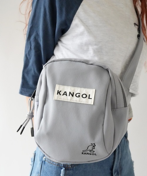 KANGOL（カンゴール）の「【KANGOL 】ボックスロゴ  ショルダーバッグ（ショルダーバッグ・メンズ・アイボリー/ブラック/グレー・FREE）」の3枚目の写真