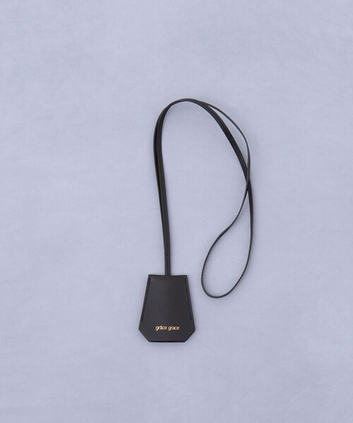 grace grace （グラスグラス）の「【grace grace/グラスグラス】レザークロシェット（チャーム・レディース・ブラック/ベージュ・FREE）」の3枚目の写真