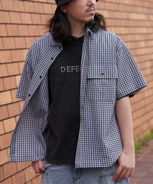 VENCEEXCHANGE | PLESシアサッカーチェックSSシャツ(シャツ/ブラウス)