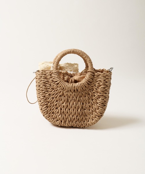 PHILLY（フィリー）の「【PHILLY】レースリボンメッシュバッグ（ショルダーバッグ・レディース・ブラウン/アイボリー・FREE）」の20枚目の写真