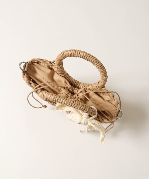 PHILLY（フィリー）の「【PHILLY】レースリボンメッシュバッグ（ショルダーバッグ・レディース・ブラウン/アイボリー・FREE）」の21枚目の写真