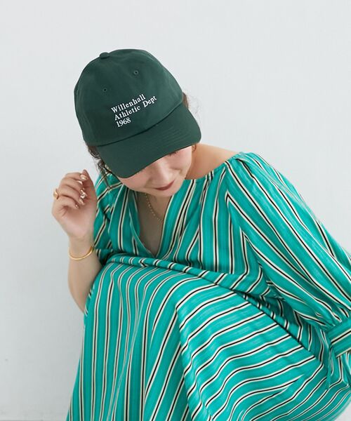 le.coeur blanc(ルクールブラン)の「Regency Works別注キャップ(キャップ・レディース・アイボリー/ライトベージュ/キャメル/グリーン/ダークグレー・FREE)」の8枚目の写真