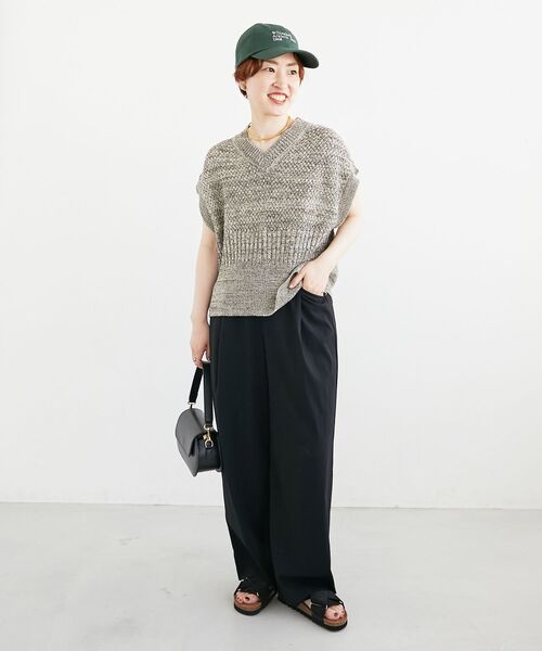 le.coeur blanc(ルクールブラン)の「Regency Works別注キャップ(キャップ・レディース・アイボリー/ライトベージュ/キャメル/グリーン/ダークグレー・FREE)」の11枚目の写真