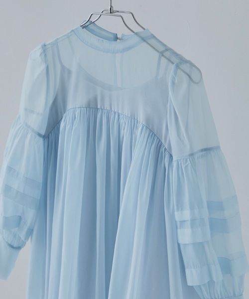 スーツ・フォーマル・ドレス etoll. Baby core sheer volume dress ベビーコアシアーボリュームドレス｜パーティードレス・結婚式