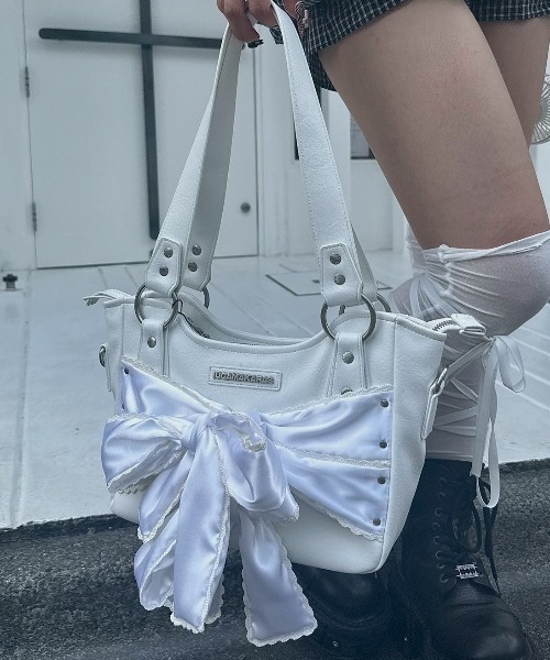 IUGAMAKARAS】Laced Ribbon Shoulder Bag（ショルダーバッグ