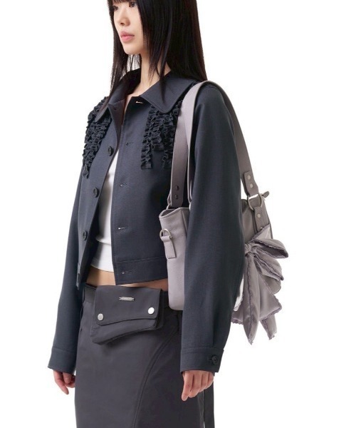 IUGAMAKARAS】Laced Ribbon Shoulder Bag（ショルダーバッグ