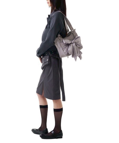 IUGAMAKARAS】Laced Ribbon Shoulder Bag（ショルダーバッグ