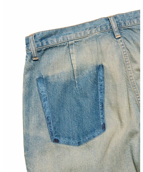 uniform experiment（ユニフォームエクスペリメント）の「FADE DENIM BOLD-FIT TUCK JEANS（デニムパンツ・メンズ・インディゴブルー・2/1/3/4/5）」の7枚目の写真