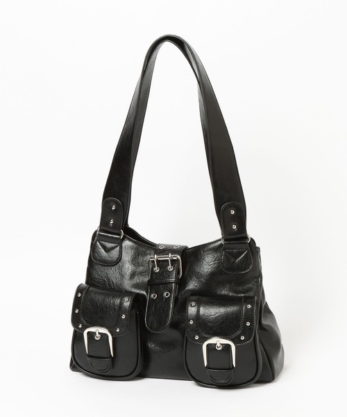 FOREVER 21(フォーエバー トゥエンティーワン)の「【2025SS】スタッズショルダーバッグ(ショルダーバッグ・レディース・レッド/ブラック・FREE)」の7枚目の写真