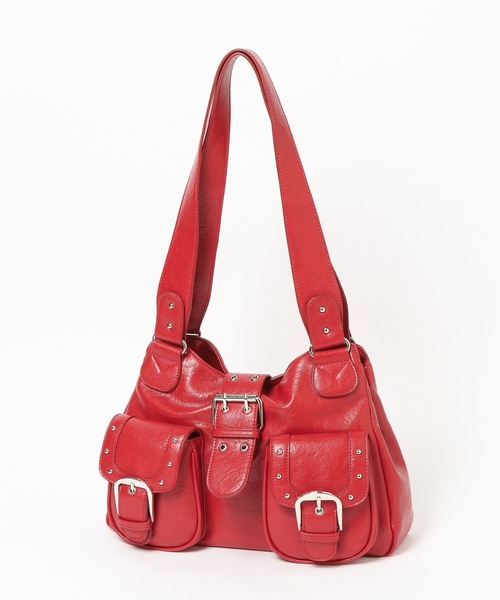 FOREVER 21(フォーエバー トゥエンティーワン)の「【2025SS】スタッズショルダーバッグ(ショルダーバッグ・レディース・レッド/ブラック・FREE)」の8枚目の写真