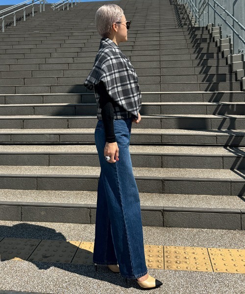 JENNE(ジェンヌ)の「マルチウェイショール(その他アウター・レディース・ネイビー/ブラック・MEDIUM/LARGE)」の17枚目の写真
