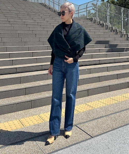 JENNE(ジェンヌ)の「マルチウェイショール(その他アウター・レディース・ネイビー/ブラック・MEDIUM/LARGE)」の19枚目の写真