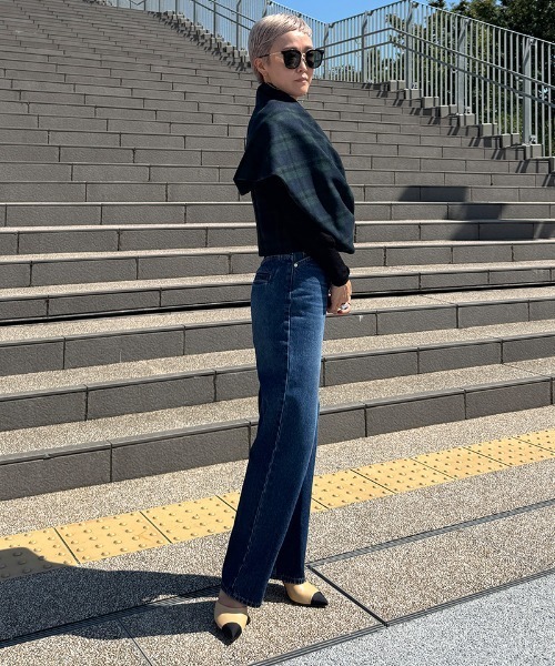 JENNE(ジェンヌ)の「マルチウェイショール(その他アウター・レディース・ネイビー/ブラック・MEDIUM/LARGE)」の15枚目の写真