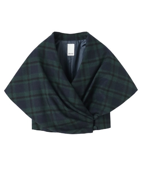 JENNE(ジェンヌ)の「マルチウェイショール(その他アウター・レディース・ネイビー/ブラック・MEDIUM/LARGE)」の12枚目の写真