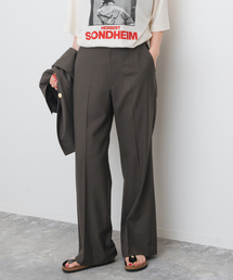 70s unknown フレアパンツ スラックス wool アクリル ブラウン 70s unknown フレアパンツ スラックス wool アクリル ブラウン