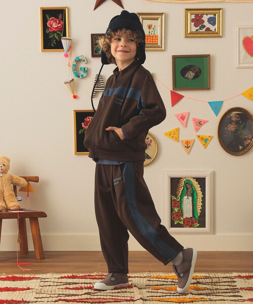 こども ビームス（コドモビームス）の「トラック ジャージ パンツ 2025FW（90～140cm）（その他パンツ・キッズ・ダークグリーン/ダークブラウン・90/100/110/120/130/140）」の6枚目の写真