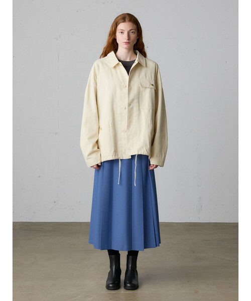 MidiUmi（ミディウミ）の「MidiUmi カラープリーツスカート（スカート・レディース・ブルー/ブラック/イエロー/チャコールグレー/グレー・FREE）」の21枚目の写真