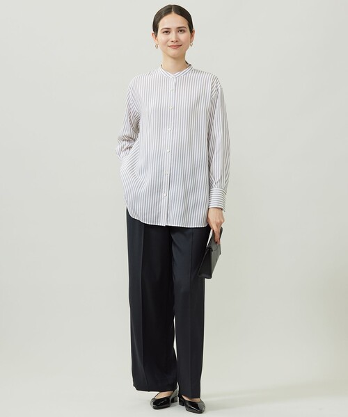 自由区（ジユウク）の「ウールライクストレッチワイド パンツ（その他パンツ・レディース・ベージュ系/グレー系/ネイビー系・38/36/40）」の20枚目の写真