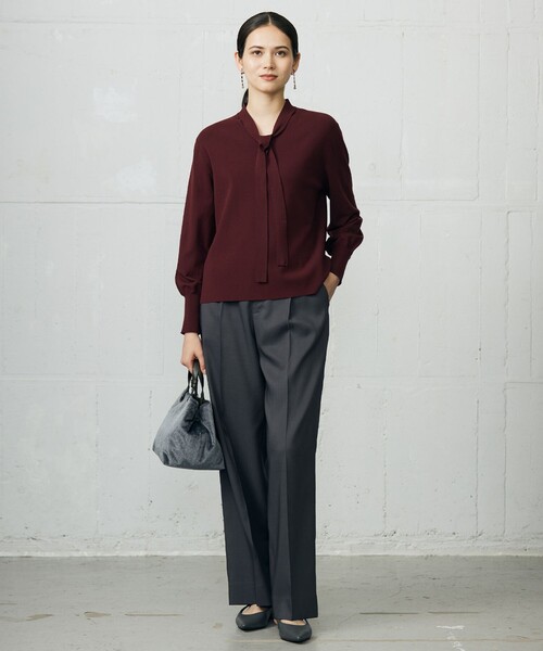 自由区（ジユウク）の「ウールライクストレッチワイド パンツ（その他パンツ・レディース・ベージュ系/グレー系/ネイビー系・38/36/40）」の15枚目の写真