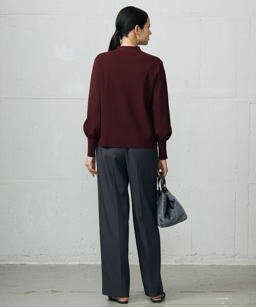 自由区（ジユウク）の「ウールライクストレッチワイド パンツ（その他パンツ・レディース・ベージュ系/グレー系/ネイビー系・38/36/40）」の14枚目の写真