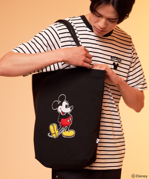 Disney（ディズニー）の「Mickey/Arnold Palmer/シェアキャンバストート（トートバッグ・レディース・ブラック/キナリ・F）」の2枚目の写真