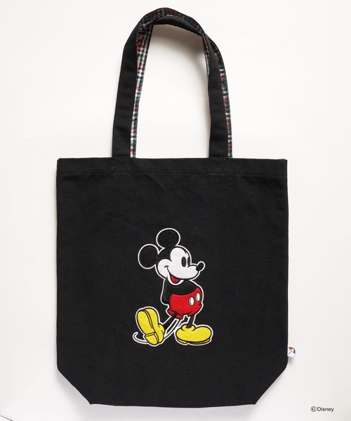 Disney（ディズニー）の「Mickey/Arnold Palmer/シェアキャンバストート（トートバッグ・レディース・ブラック/キナリ・F）」の6枚目の写真