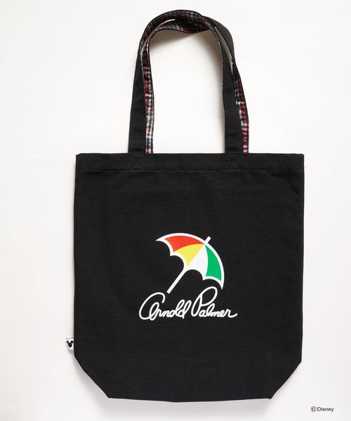 Disney（ディズニー）の「Mickey/Arnold Palmer/シェアキャンバストート（トートバッグ・レディース・ブラック/キナリ・F）」の7枚目の写真