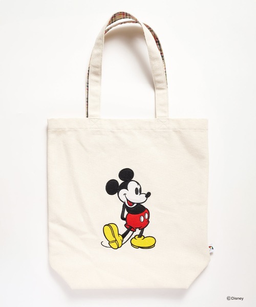 Disney（ディズニー）の「Mickey/Arnold Palmer/シェアキャンバストート（トートバッグ・レディース・ブラック/キナリ・F）」の4枚目の写真