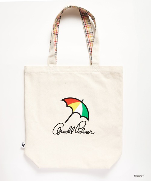 Disney（ディズニー）の「Mickey/Arnold Palmer/シェアキャンバストート（トートバッグ・レディース・ブラック/キナリ・F）」の5枚目の写真