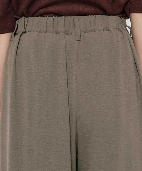 mysty woman（ミスティウーマン）の「セミシアーイージーワイドパンツ 586725（その他パンツ・レディース・オフホワイト/グレー系その他/ブラウン・FREE）」の18枚目の写真