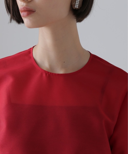 ADORE(アドーア)の「スパンオーガンジーブラウス(シャツ/ブラウス・レディース・ブラック/レッド/ホワイト・38)」の8枚目の写真