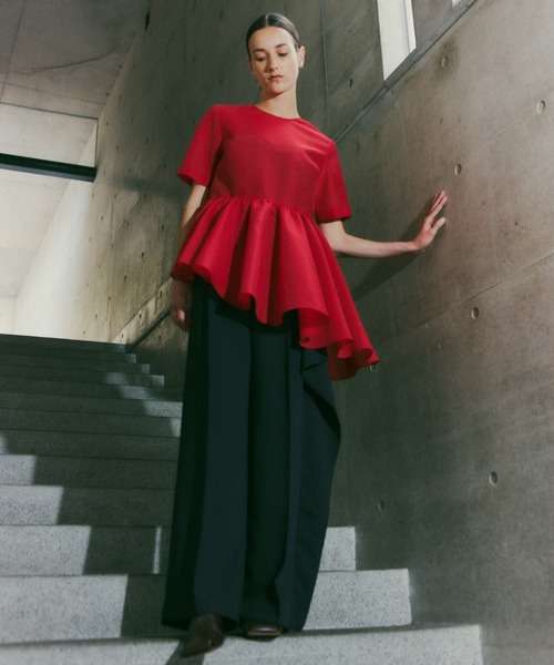 ADORE(アドーア)の「スパンオーガンジーブラウス(シャツ/ブラウス・レディース・ブラック/レッド/ホワイト・38)」の5枚目の写真