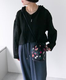 【ear PAPILLONNER】　ZIPポンチスウェット　ブラック ear PAPILLONNER(イア パピヨネ)公式通販サイト | PAL CLOSET