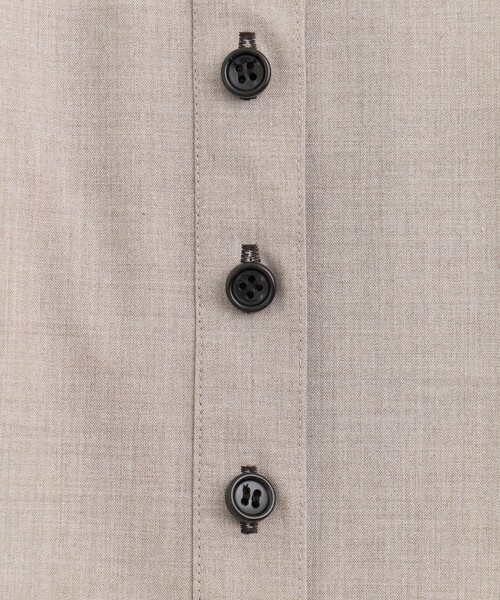 PUBLIC TOKYO(パブリックトウキョウ)の「ショルダータックノースリワンピ(シャツワンピース・レディース・ダークグレー/ライトグレー・1/2)」の10枚目の写真