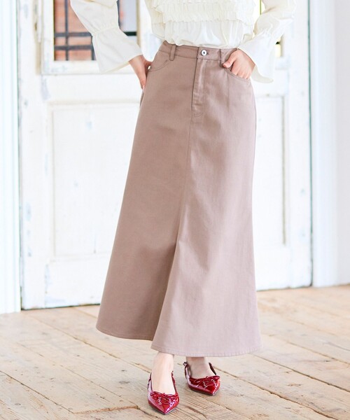 Feroux(フェルゥ)の「レースアップマーメイド スカート(スカート・レディース・ベージュ系/ネイビー系・X-SMALL/MEDIUM/SMALL)」の1枚目の写真