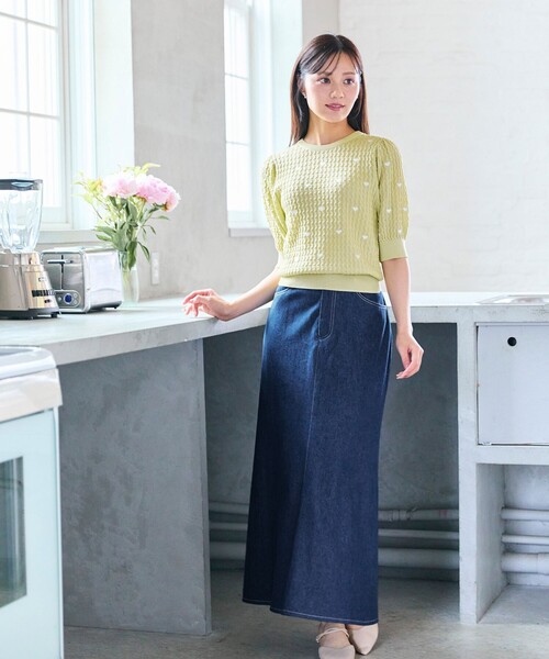 Feroux(フェルゥ)の「レースアップマーメイド スカート(スカート・レディース・ベージュ系/ネイビー系・X-SMALL/MEDIUM/SMALL)」の7枚目の写真