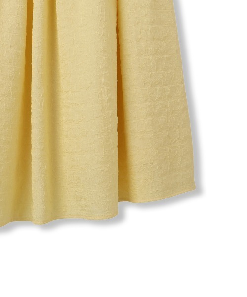 QUEENS COURT（クイーンズコート）の「ポコポコティアードスカート≪洗濯機で洗える≫（スカート・レディース・イエロー/オフホワイト/ブラック・M）」の5枚目の写真