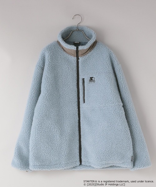 LOWRYS FARM（ローリーズファーム）の「【LFM(U)】ＳＴＡＲＴＥＲボアブルゾン　 592152（ブルゾン・メンズ・ホワイト/ブラック/ブルー・MEDIUM/LARGE）」の15枚目の写真