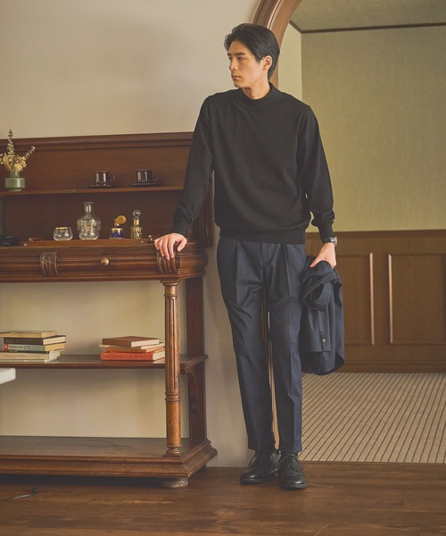 GLOBAL WORK（グローバルワーク）の「モックネックニットプルオーバー/Salon de GW/571728（ニット/セーター・メンズ・ブラック/ブラウン/杢グレー・SMALL/MEDIUM/LARGE/X-LARGE）」の5枚目の写真